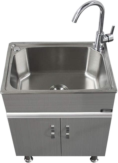 utility cabinet with stainless steel sink red 56185430|Amazon.com: Utility Sinks With Cabinets.